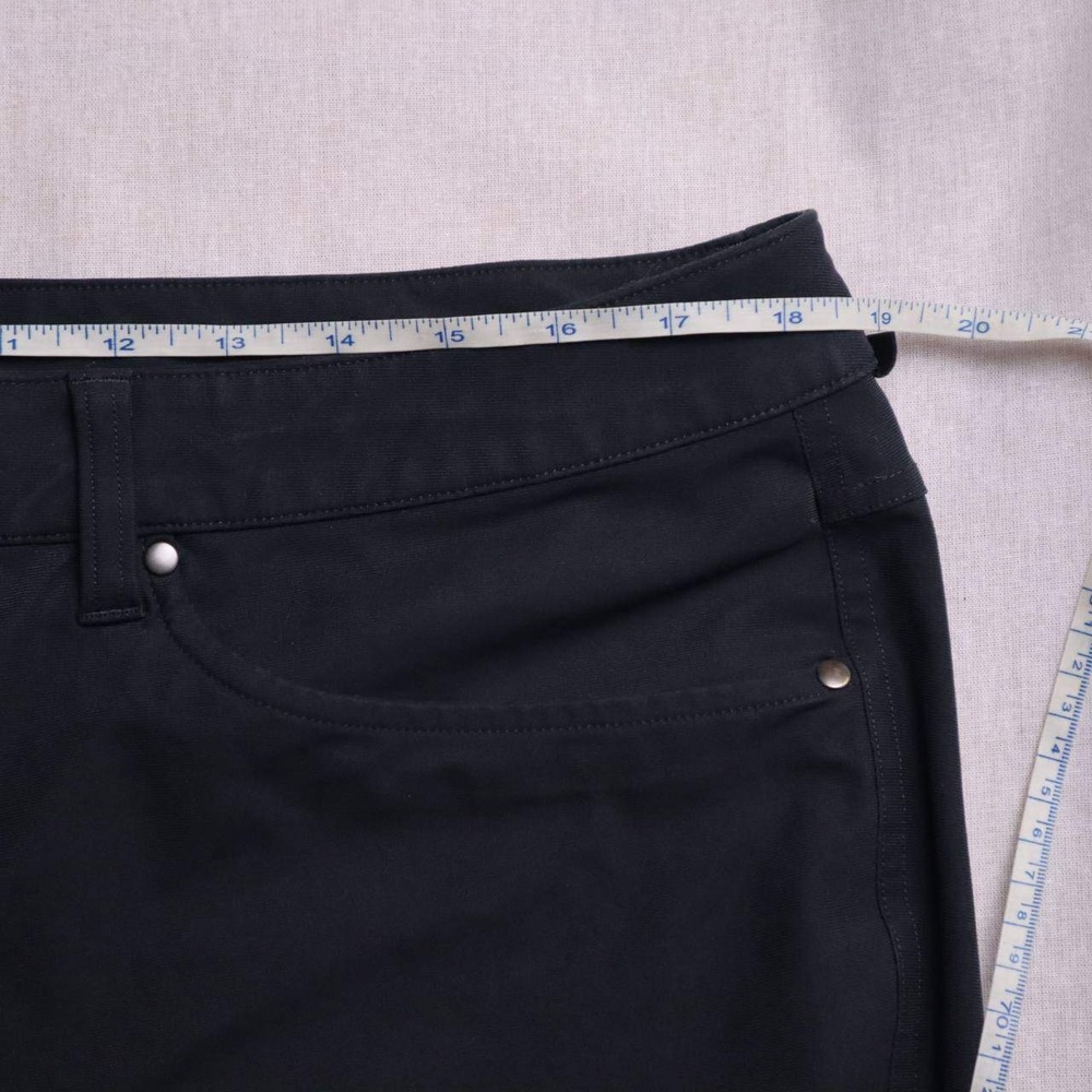 Mens Lululemon Black Performance Stretch Pants Fit Casual Dress Pants 38‎ - Picture 3 of 8